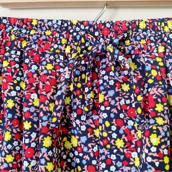 J. Crew Mercantile | Easy Pull-on Shorts Ditsy Floral Red Yellow Summer XS - Picture 4 of 7